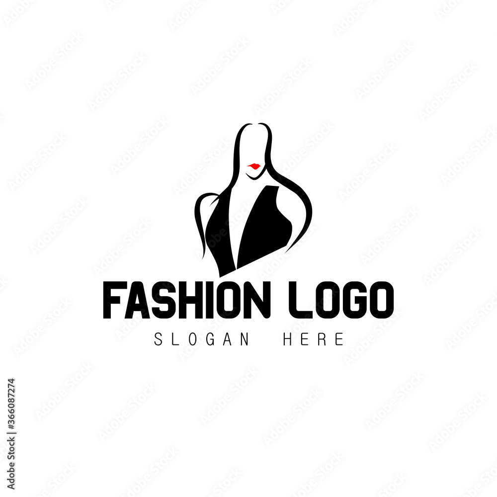 Obraz premium Illustration vector graphic of Fashion logo, simple art with initial. good for brand boutique, store logo 