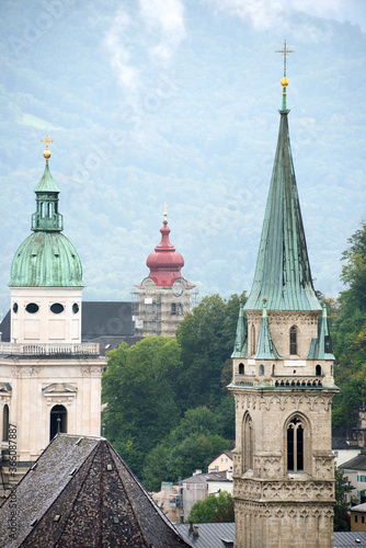  View of the old city of Salzburg, Austria, Europe