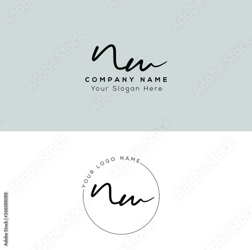 N W NW Initial letter handwriting and signature logo.	
 photo