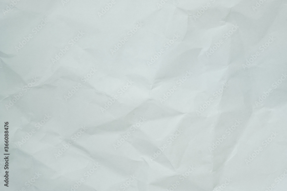 Fototapeta premium Texture of white recycle crumpled paper, copy space for text.
