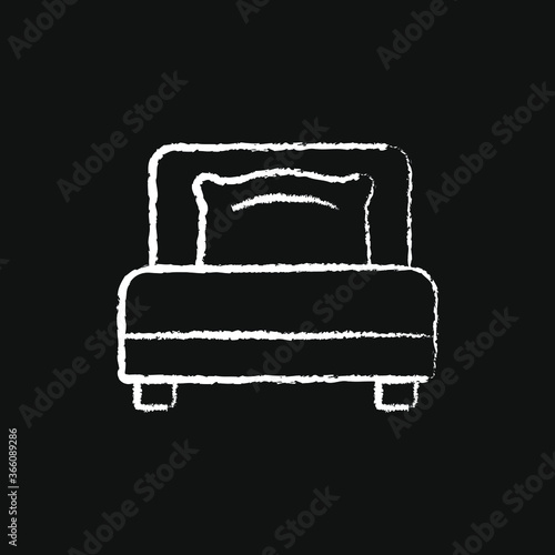 chalk icon for menu store, bedding set