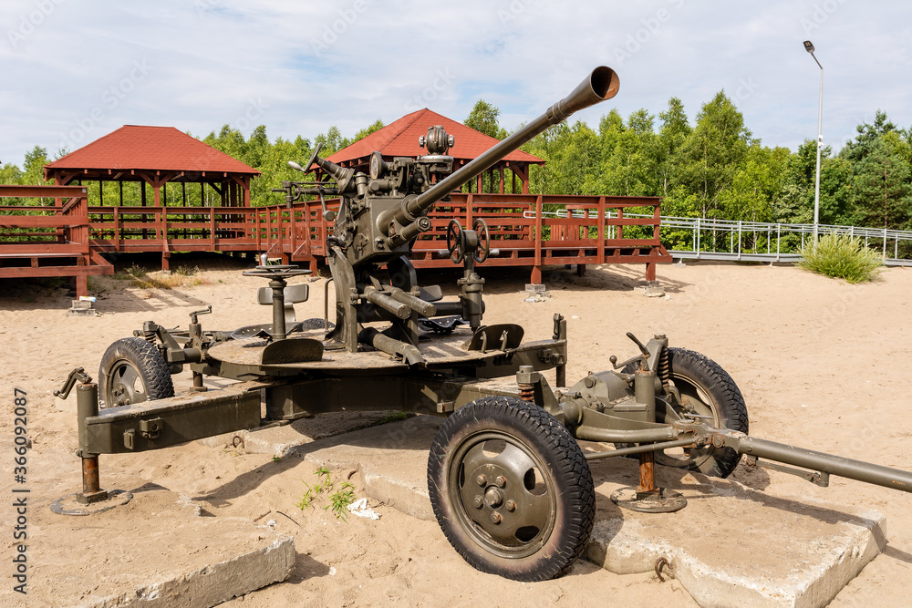 Old cannon at Bledowska Desert near