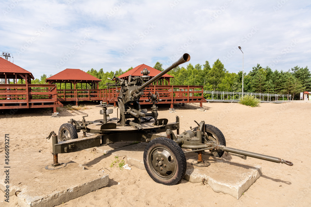 Old cannon at Bledowska Desert near