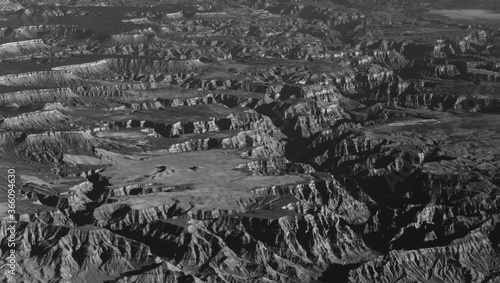 black and white grand canyon 