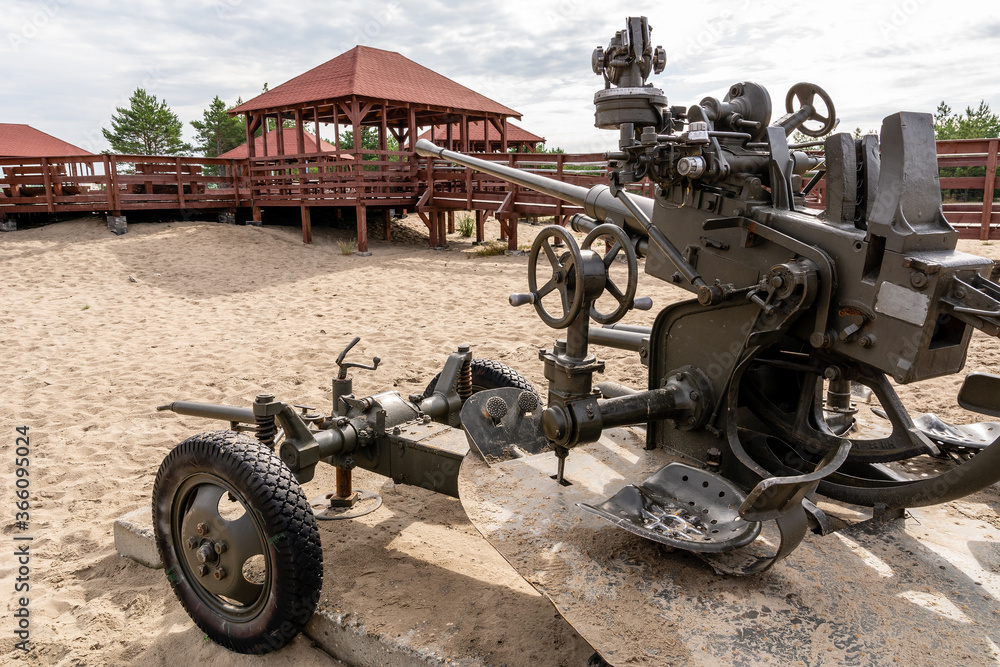 Old cannon at Bledowska Desert near