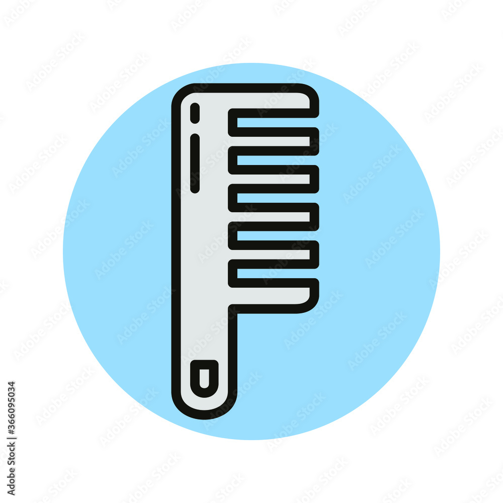 Comb Icon Design. Comb Hairstyle Vector Illustration Comb Icon Design. Comb Hairstyle Vector Illustration