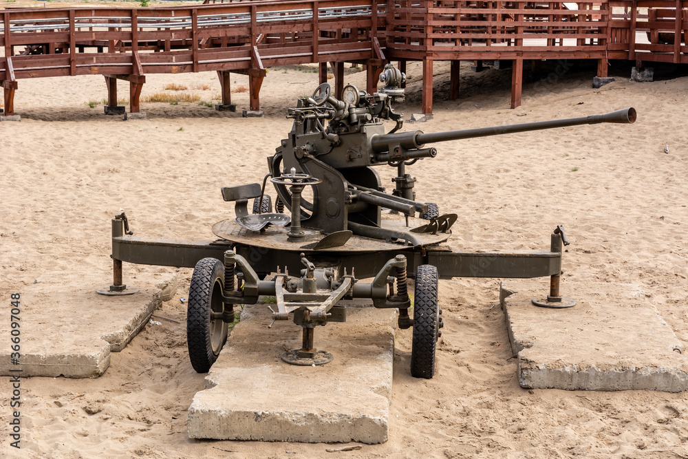 Old cannon at Bledowska Desert near