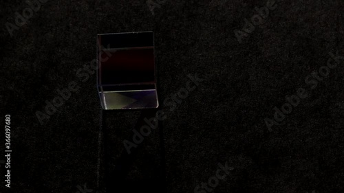 Color square crystal with rainbow