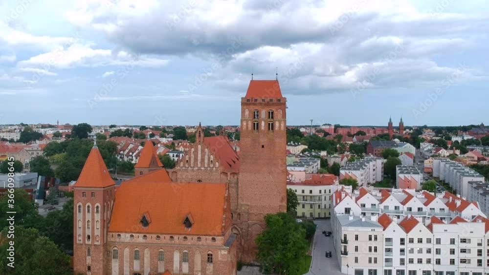 The Kwidzyn castle and cathedral at sunset, Poland The Kwidzyn castle and cathedral at sunset, Poland