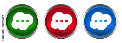 Brain icon supreme round button set design illustration