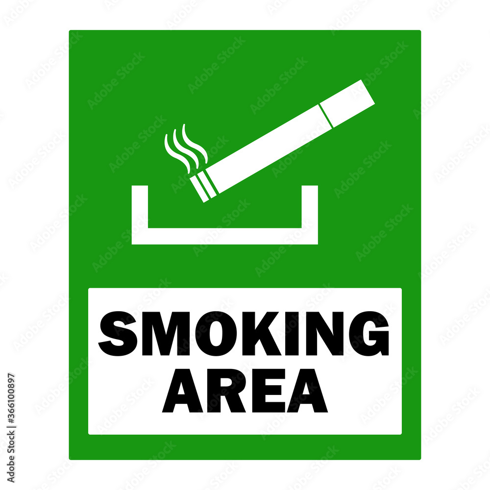 smoking area sign, smoking zone, smoking room Stock Vector Adobe Stock