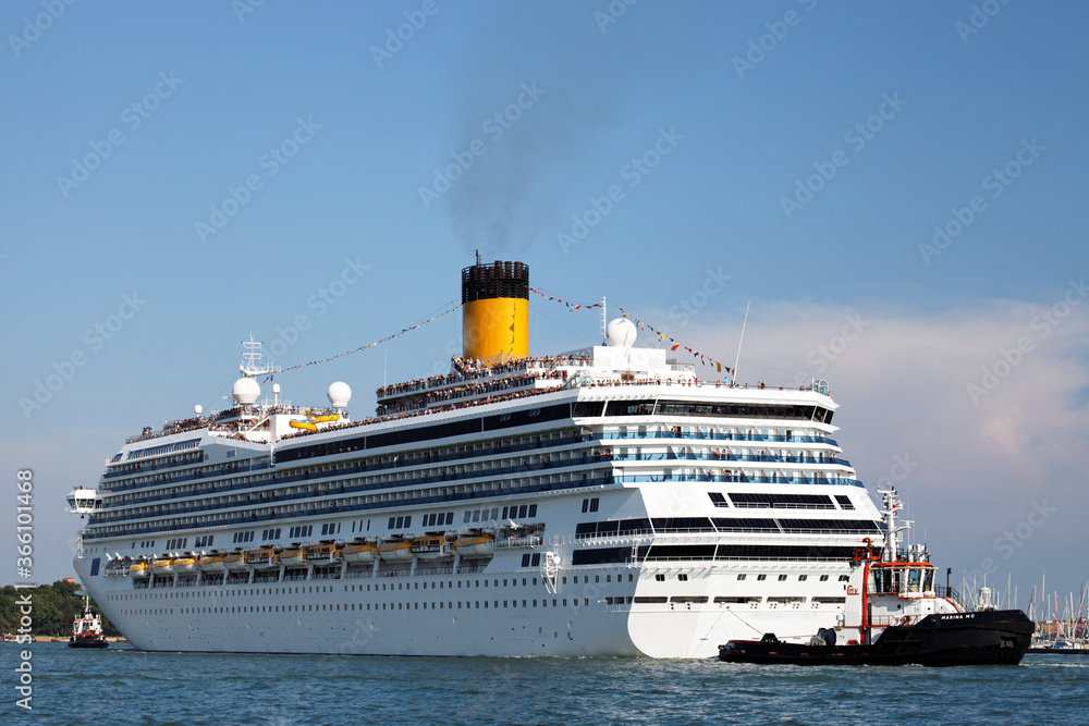 Cruise Ship in Venice, Italy, Europe