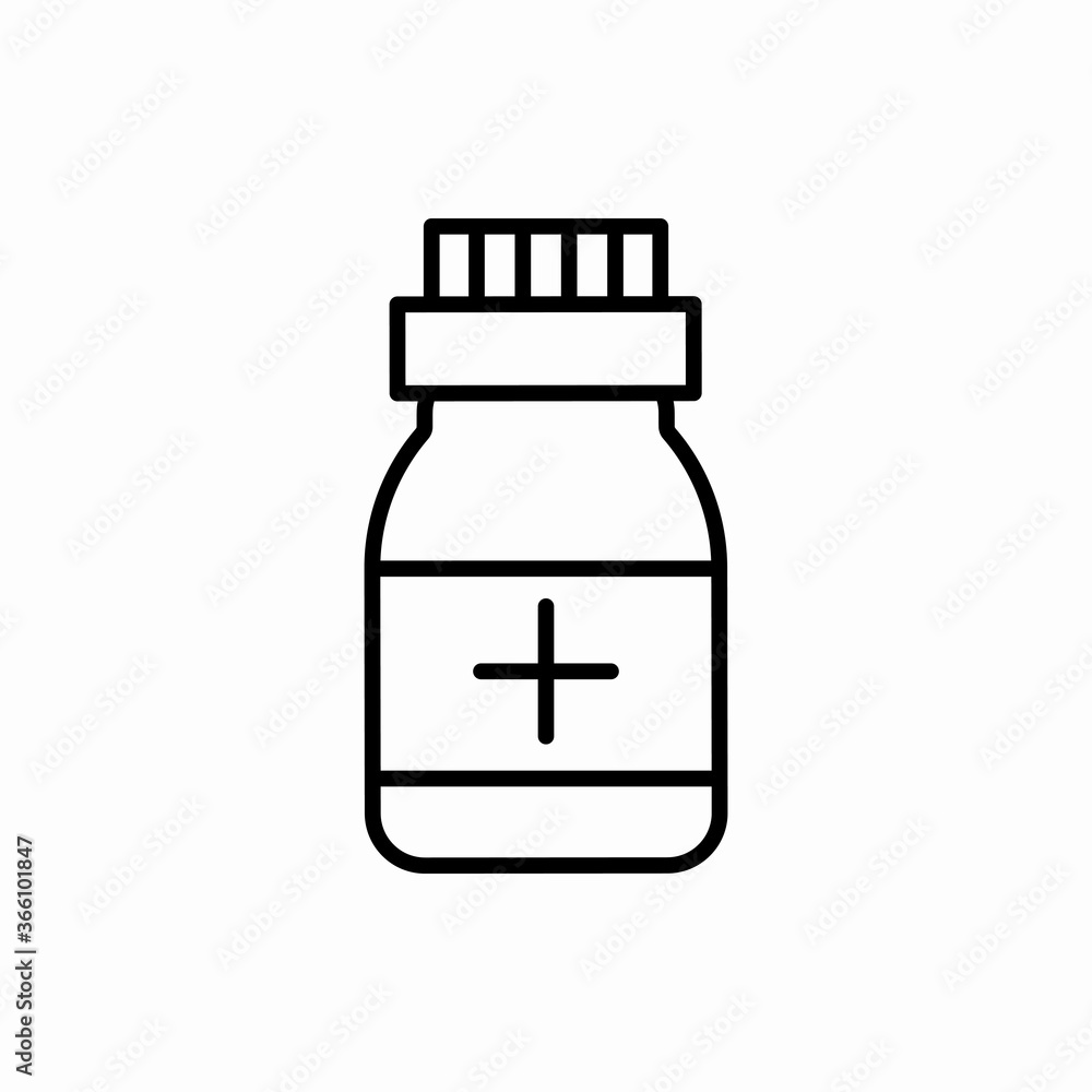 Outline medicine bottle icon.Medicine bottle vector illustration. Symbol for web and mobile Outline medicine bottle icon.Medicine bottle vector illustration. Symbol for web and mobile