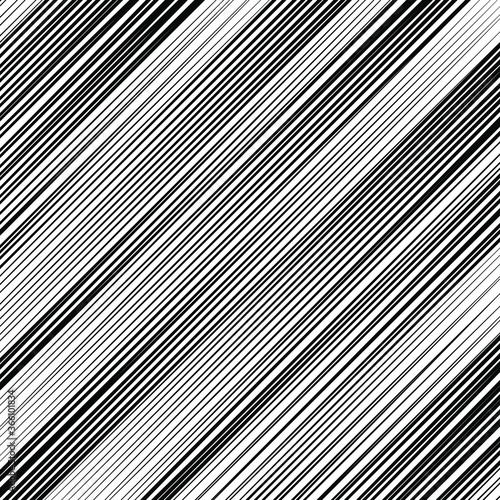 Black tweak oblique stripes. Abstract monochrome background. Vector illustration. Diagonal shape.  Design element. Trendy pattern for prints, web pages, template and textile design