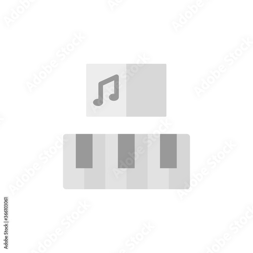 Piano, lesson icon. Simple color vector elements of knowledge icons for ui and ux, website or mobile application