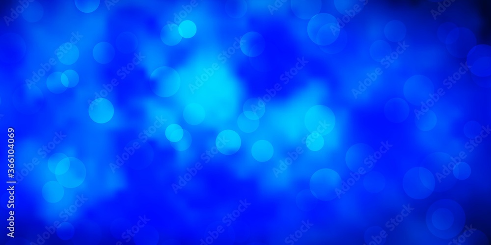 Dark BLUE vector texture with disks. Abstract illustration with colorful spots in nature style. Pattern for business ads. Dark BLUE vector texture with disks. Abstract illustration with colorful spots in nature style. Pattern for business ads.