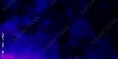 Dark Pink, Blue vector template with crystals, triangles. © Guskova