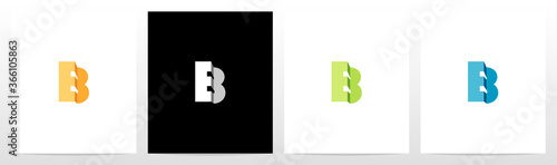 Folded Letter Logo Design B