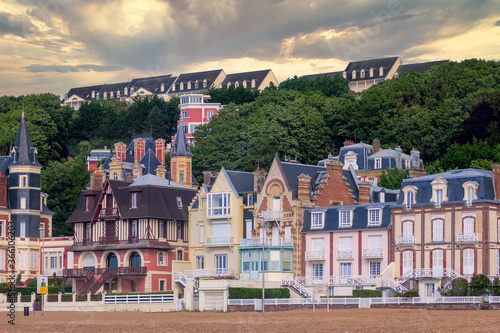 TROUVILLE, FRANCE. Trouville is a village of fishermen and a popular tourist attraction in Normandy