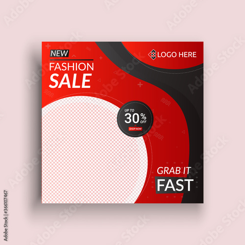 New grab it fast fashion sale template made with vector illustration