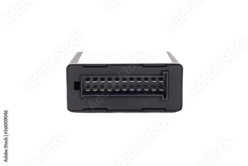 electric control unit for central lock of a car on a white background, isolate, modern
