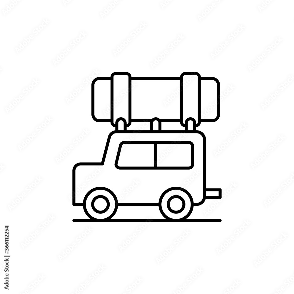 Wan, suitcase, travel icon. Simple line, outline vector elements of tourism for ui and ux, website or mobile application
