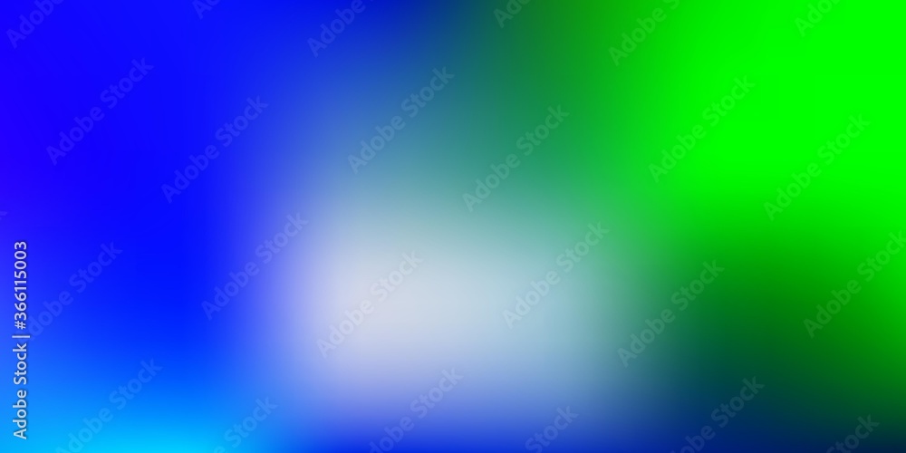 Obraz premium Light Blue, Green vector blurred background.