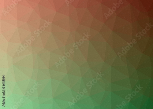 Scarlet color Abstract color Low-Polygones Generative Art background illustration
