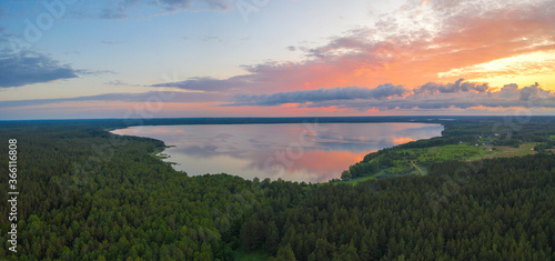 Braslav lakes in Belarus. photo