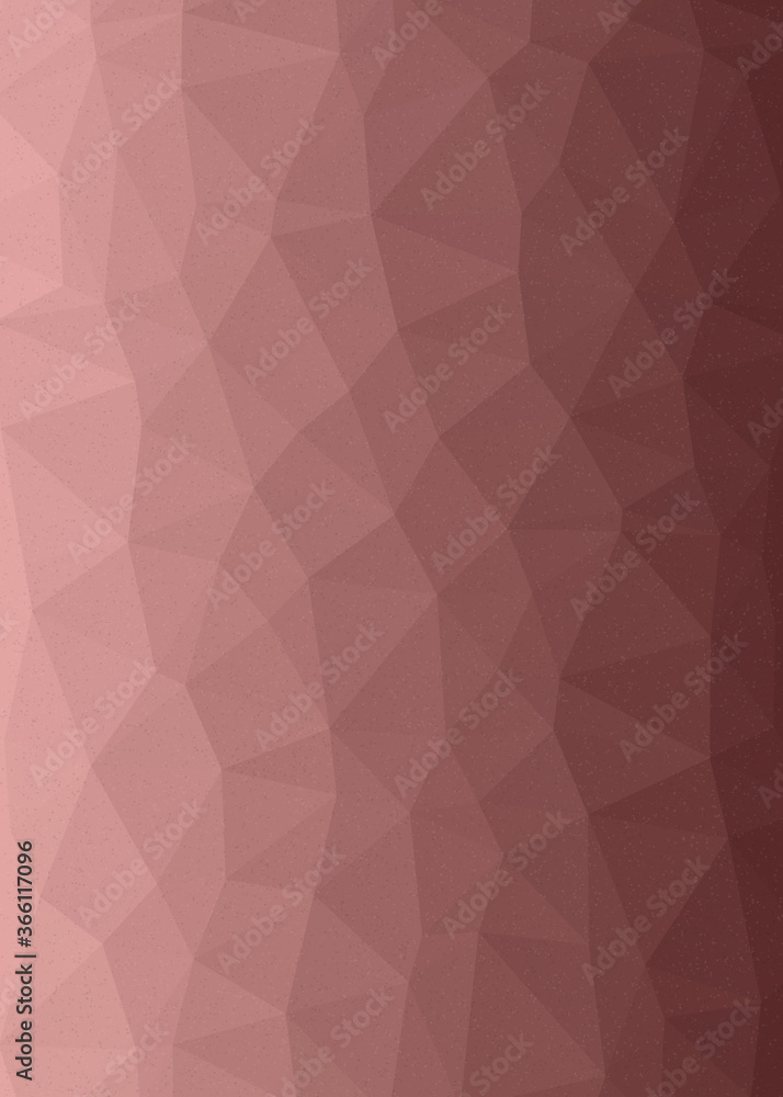 Naklejka premium Cranberry Red color Abstract color Low-Polygones Generative Art background illustration