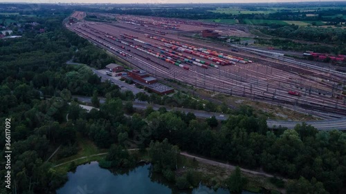 Güterbahnhof in Maschen (bei Hamburg)  photo