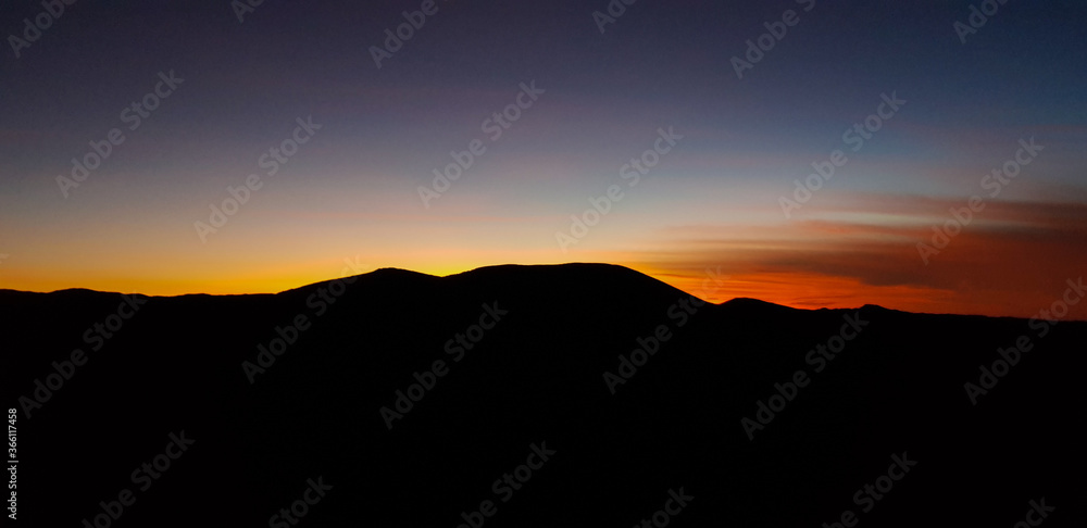 Sunrise over the mountain