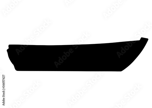 A boat. Vector image.