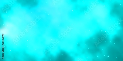 Light BLUE vector texture with beautiful stars. Modern geometric abstract illustration with stars. Best design for your ad, poster, banner.