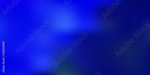 Dark blue vector blurred template.