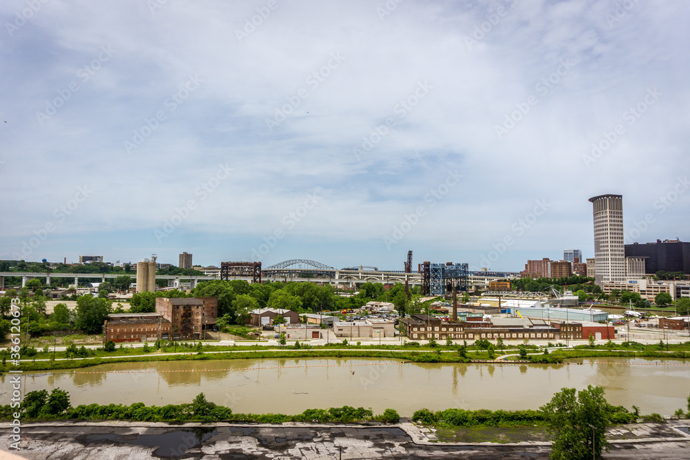 view of the city of cleveland