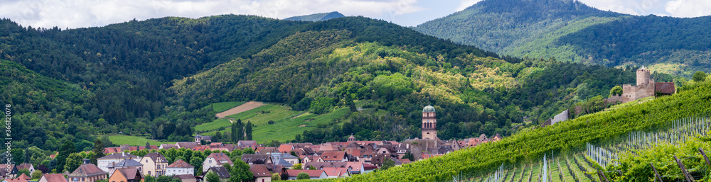 Plus beau village de France, Kaysersberg vignoble, entre vignoble et moyenne montagne