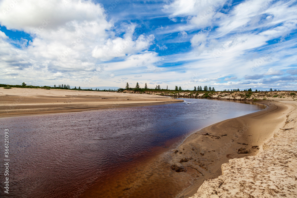 River in the Arctic Circle( in the tundra) River in the Arctic Circle( in the tundra)