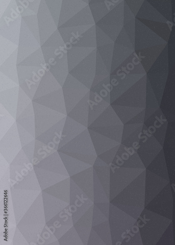 Fototapeta Naklejka Na Ścianę i Meble -  Cool Gray color Abstract color Low-Polygones Generative Art background illustration