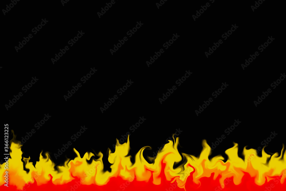 Illustration of Fire Flame Background with Blank Copy Space Illustration of Fire Flame Background with Blank Copy Space