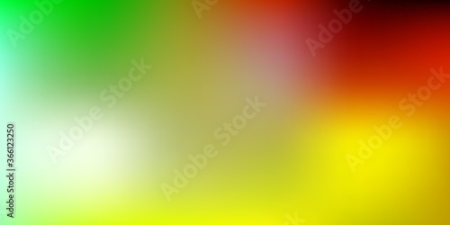 Light Green, Yellow vector gradient blur backdrop.