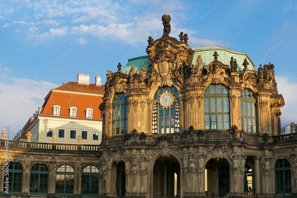 The Glockenspielpavillon in the Zwinger in Dresden