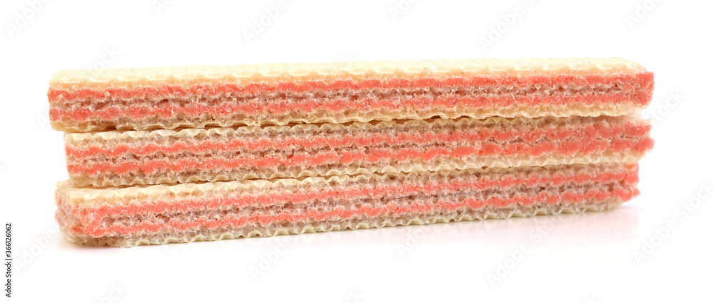 wafer sticks on white background wafer sticks on white background