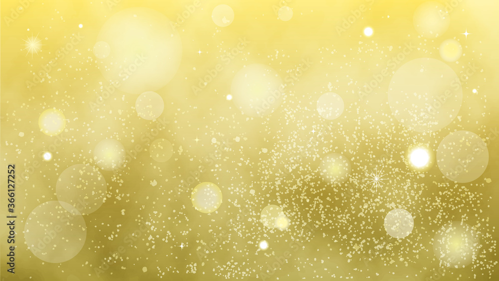 綺麗なパーティクル背景素材 金色 Stock Vector Adobe Stock