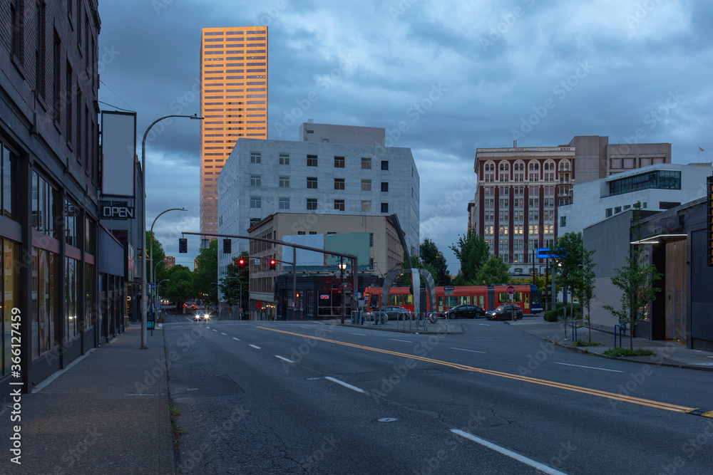 Cityscape in Portland, Oregon