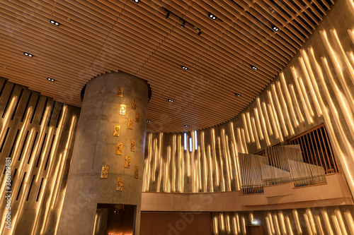 Northern Lights Cathedral, striking interior, Alta, Troms og Finnmark photo