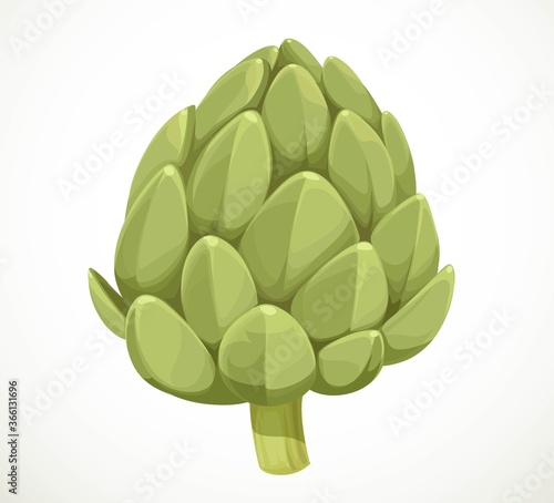 Artichoke isolated on white background