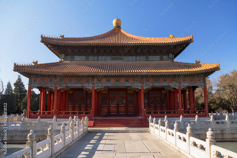 Hall of Imperial College in Confucius Temple, Beijing, China Hall of Imperial College in Confucius Temple, Beijing, China