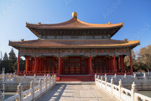 Hall of Imperial College in Confucius Temple, Beijing, China photo