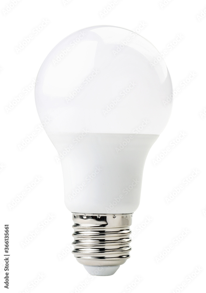 LED lamp on a white background. Isolated LED lamp on a white background. Isolated